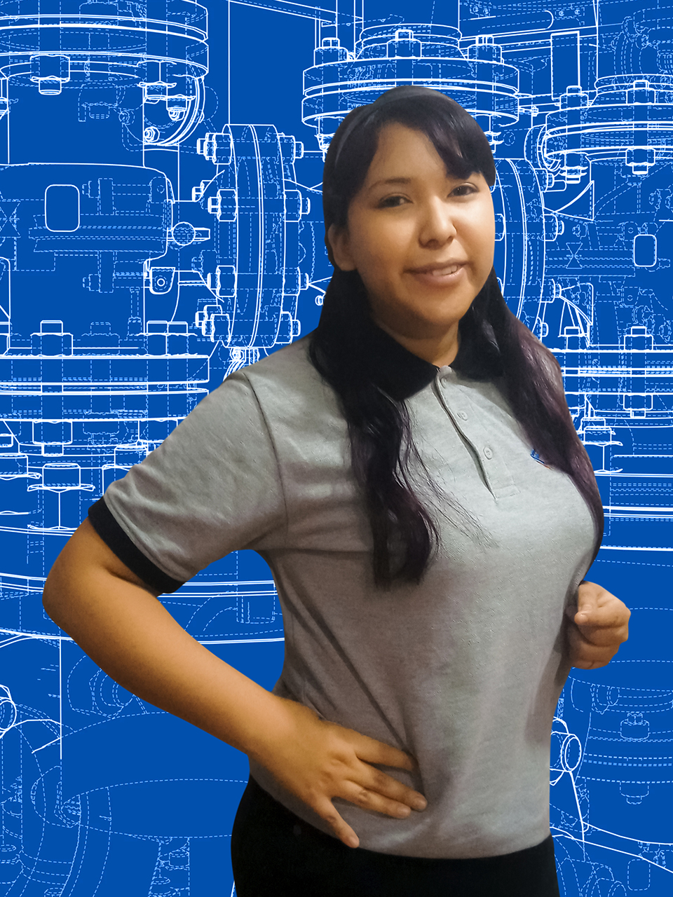 Middle aged business man in a hard hat